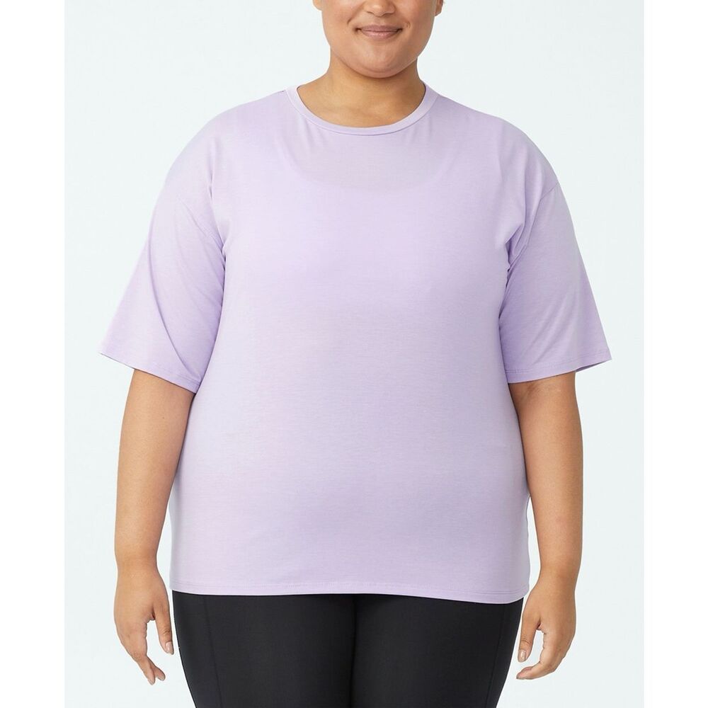 COTTON on Women S Active Boyfriend T-Shirt Purple Size 14W